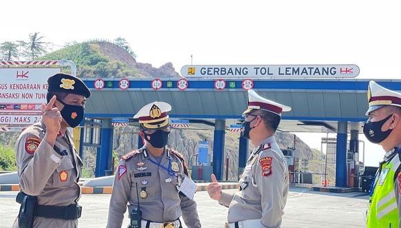 Mulai Hari Ini, Ditlantas Polda Lampung Tutup Exit Tol Kota Baru